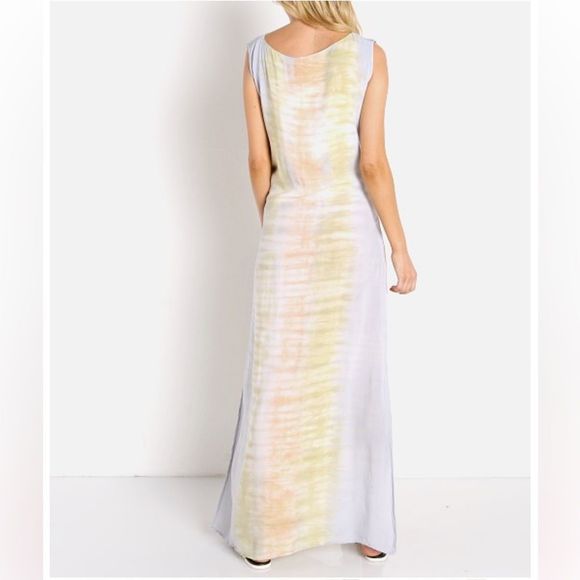 Jen's Pirate Booty Tie-Dye Maxi Dress - White and Green - Picture 5 of 14